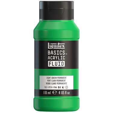 LQX BASICS FLUID ACRYLIC 118ML LIGHT GREEN PERMANENT 887452056065 [NA]