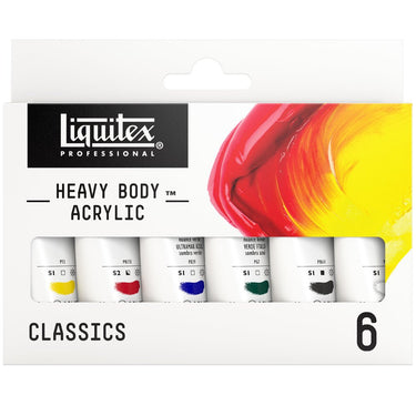 LQX HEAVY BODY ACRYLIC 6X22ML CLASSICS SET [DHI] 887452995401