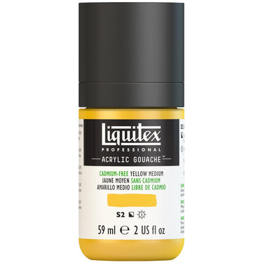 LQX ACRYLIC GOUACHE 59ML 890 CADMIUM-FREE YELLOW MEDIUM 887452999461