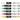 LQX ACRYLIC MARKER SET 6X 2-4MM CLASSICS [CONTENTS] 887452001225