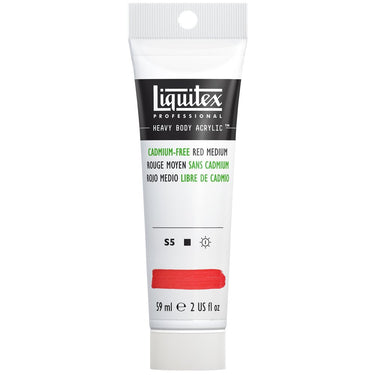 LQX HEAVY BODY ACRYLIC 59ML 894 CADMIUM-FREE RED MEDIUM 887452997252