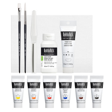 LQX ACRYLIC HEAVY BODY PRO STARTER SET [CONTENTS] 887452997474