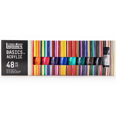 LQX BASICS 48X22ML PAINT SET 094376975604 [FRONT]