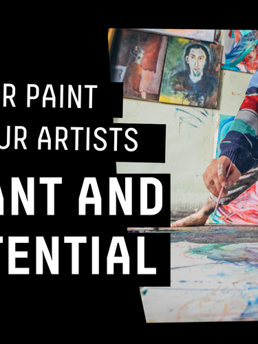 We like our paint, like we like our artists - Bold, vibrant and full of potential
